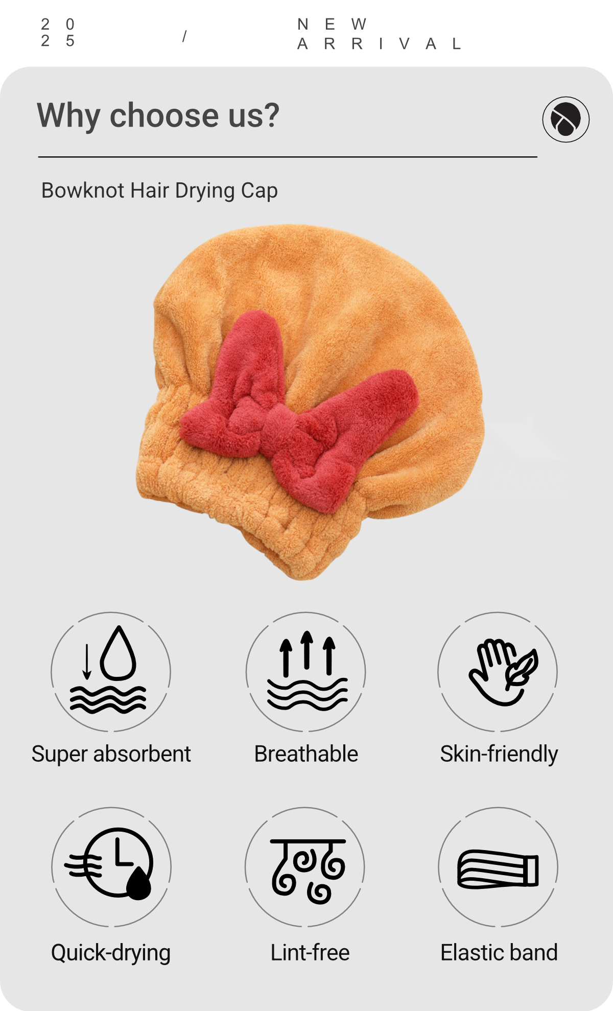 Coral Fleece Soft Hair Drying Cap-2